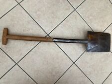 Vintage Garden Spade  Tool border Wooden Y handle with Treads
