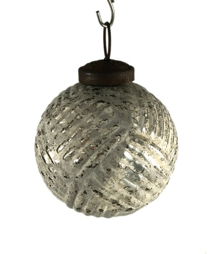 Old silver color glass - color, xmas