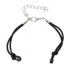 Blank Black Friendship Cord