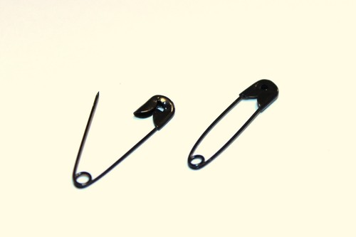 Tactical black safety pins - tactical, x