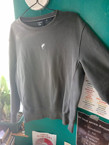 Superdry men grey crew - men’s,
