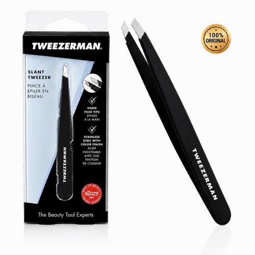Tweezerman slant tweezer black - slant,