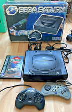 Sega Saturn Console MK1 - Box 2 Controllers & Sega Rally - Tested Working
