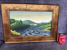 Vintage Unusual Framed Acrylic
