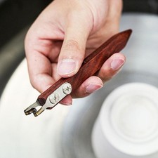 1Pc Wooden Handle Clay Bottom Trimming Pottery Tools Foot Sc Modeling D3P7 L4R6