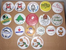 Vintage Advertising Badges Miss Selfridge Local Sussex Gatwick Fish & Chips WWF