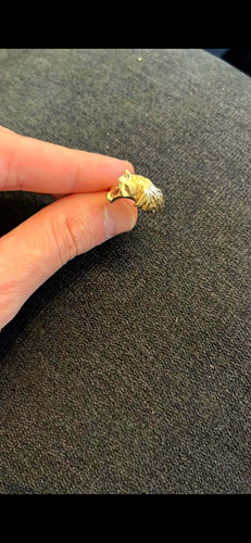9carat gold horse - gold, head