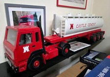 Large Wooden Castle Cement Road Tanker Truck Lorry Model 