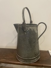 Vintage Galvanised Milk Pail with Pouring Spout 36cm high - very good condition