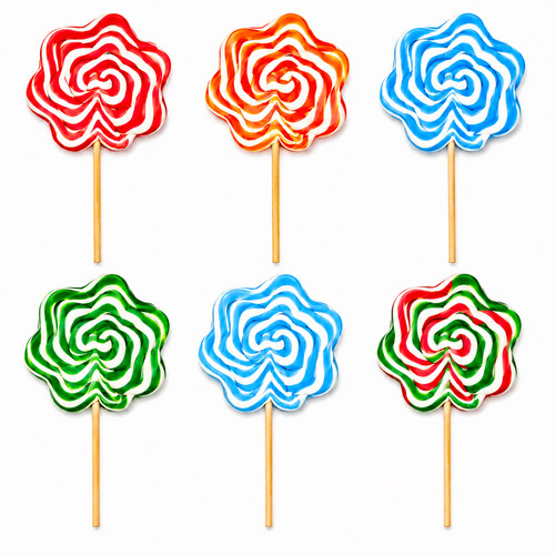 Large flower lollipops 30g - large,