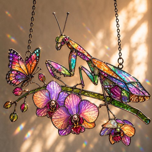 Praying mantis butterfly - praying,