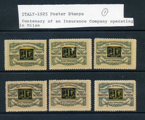 Vintage 1925 milan insurance - milan,