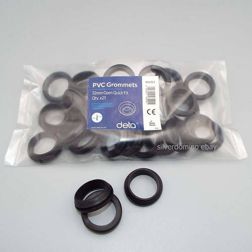 Deta 32mm open rubber grommets - open,