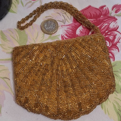 Vintage frangi beaded gold - frangi,