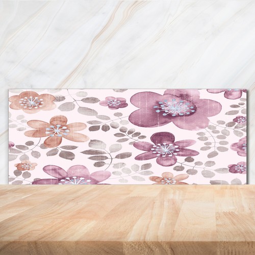 Kitchen glass splashback - glass,