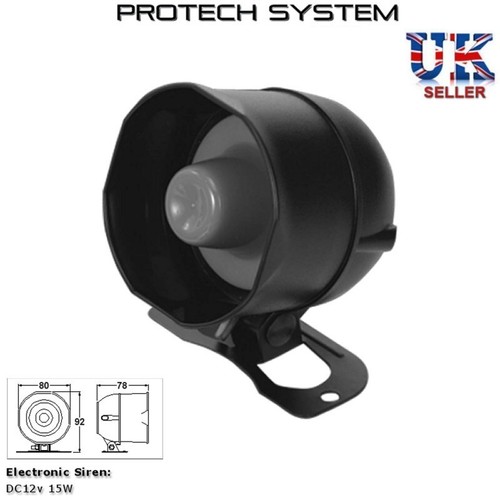 Universal 12v siren for car - 12v,