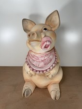 Large Pottery Piggy Bank 12in