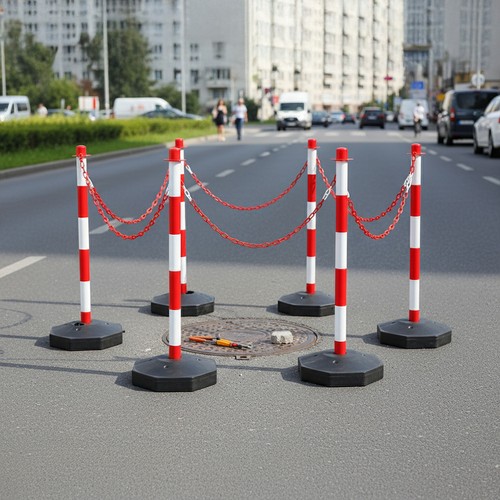 Plastic warning pole - 4/6x,