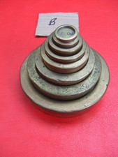 8 Imperial Antique Brass Weights 2LB to 1/4 OZ