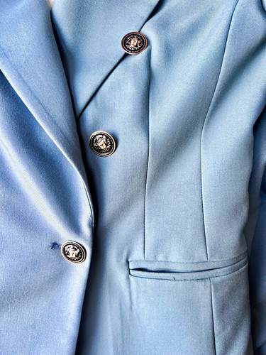 Zara women blue satin - blue,
