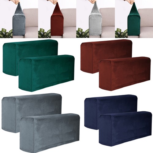 2pcs stretch velvet armchair - velvet,
