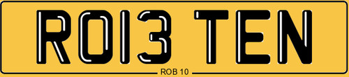 Rob cherished registration - 10,