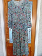 BNWOT SEASALT Cornwall Meadowsweet Blue Cabin Sampler Limpet DRess size 10