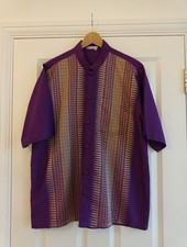 Thai Silk Mens Purple Short
