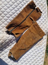 Xl Suede Half Chaps Tan/brown