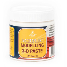 Loxley 3D Modelling Paste Acrylic Artist Medium 250ml Add To Paint Flexible