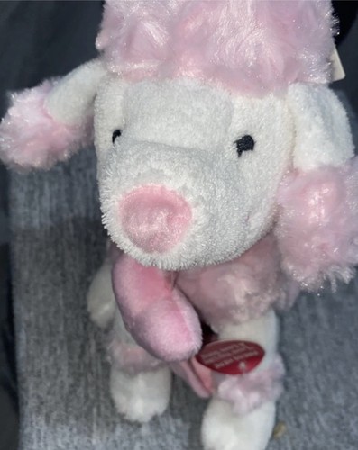 Pink white clean plush - &,