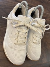 Skechers UNO Los Angeles Sneakers Trainers Ivory Uk Size 5