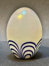 MURANO Vintage Iridescent Egg