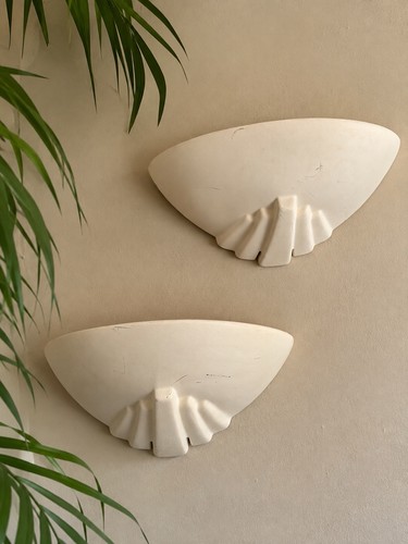 Pair art deco style ceramic - pair,