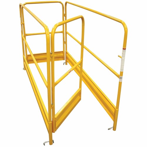 Guardrail with gates for - with,
