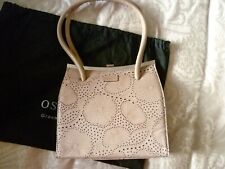 New Handbag by Graeme Ellisdon for Osprey, Flower Design, Pale brown leather