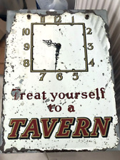 Delightful 'Tavern Beer' Glass Advertising Wall Clock