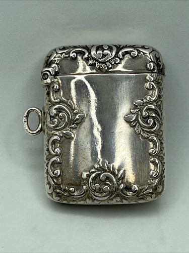 Solid silver vesta match - solid,