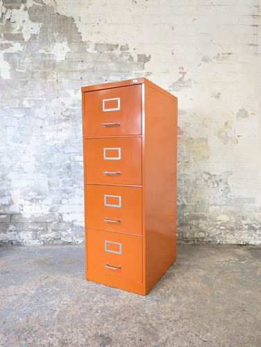 Vintage orange four drawer - four, 4