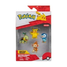 🔥 Pokémon Battle Figure 4-Pack – Pikachu, Turtwig, Chimchar & Piplup