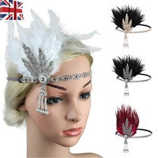 1920s Headband Feather Bridal