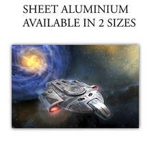 Aluminium Sign Featuring Star Trek Deep Space 9 Ship The USS Defiant