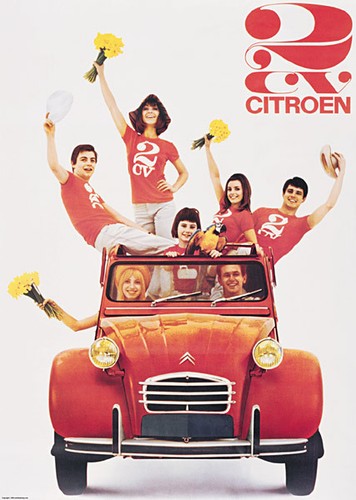 Citroën 2cv 1960 showroom - citroën,