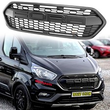 Raptor Style Upgrade Grill For 2018-2023 Ford Transit Custom Grille Mesh Black