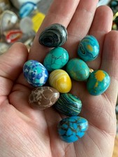 10Pcs Natural Polished Stone