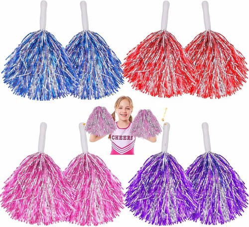 Dual tone metallic cheer pom - metallic,
