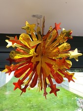 Vintage 60's Red & Gold Foil