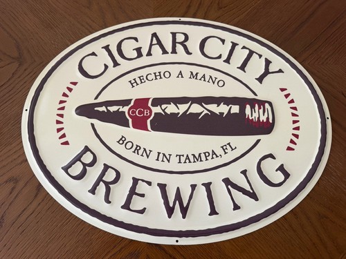 Cigar city brewing metal sign - city,