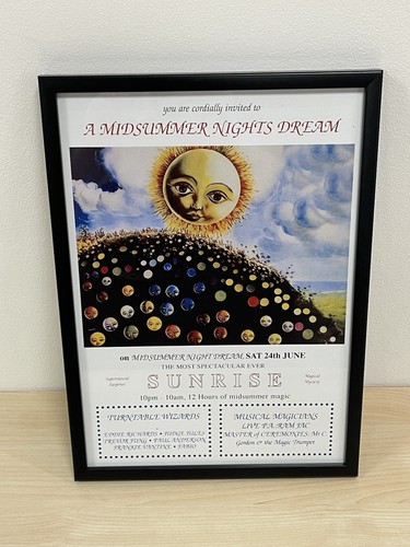 Sunrise rave flyer poster - sunrise,