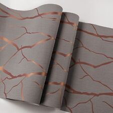 Brown 3D Wave Stripe Wallpaper for Living Room Bedroom Embossed Thick Wall Paper